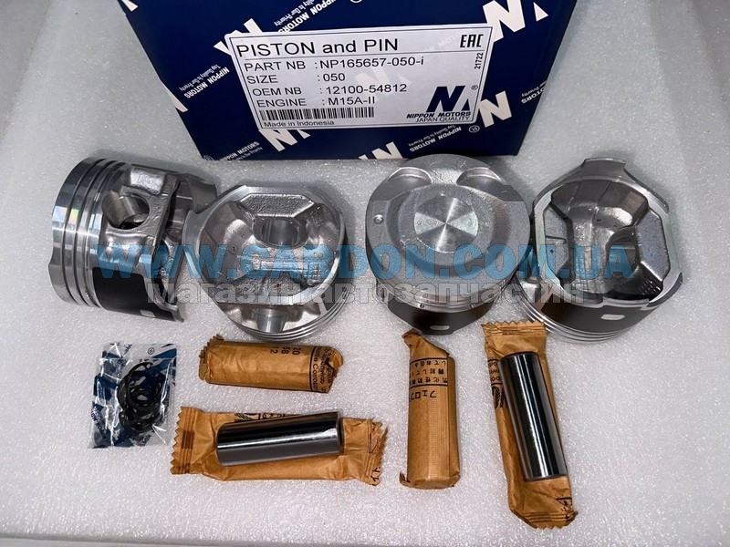 NP165657050I  +0.50 (Teikin   Nippon) -   Suzuki M15A, M16A - NIPPON