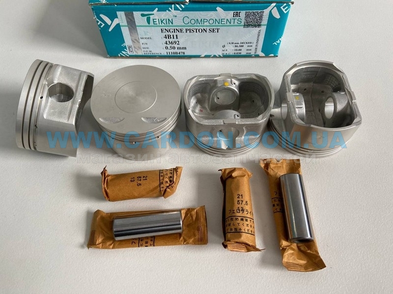   -    TEIKIN 86.00 mm + 0.50 = 86.50 mm (1.2-1.2-2.0) MITSUBISHI  4B11 -  1