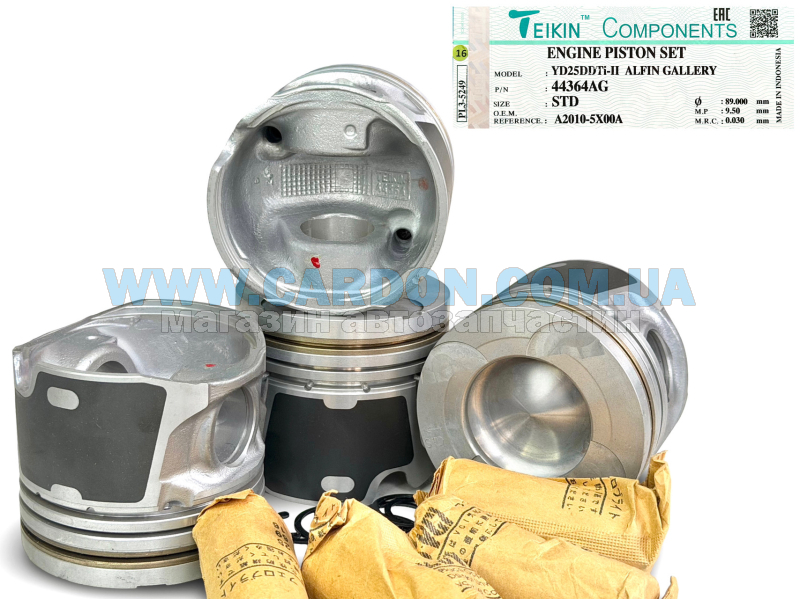 ������ ���������� - �������� �� ����� TEIKIN STD 89.00 mm (2.0-2.0-3.0) NISSAN 2.5 YD25DDTi-II ALFIN GALLERY - ���� 2