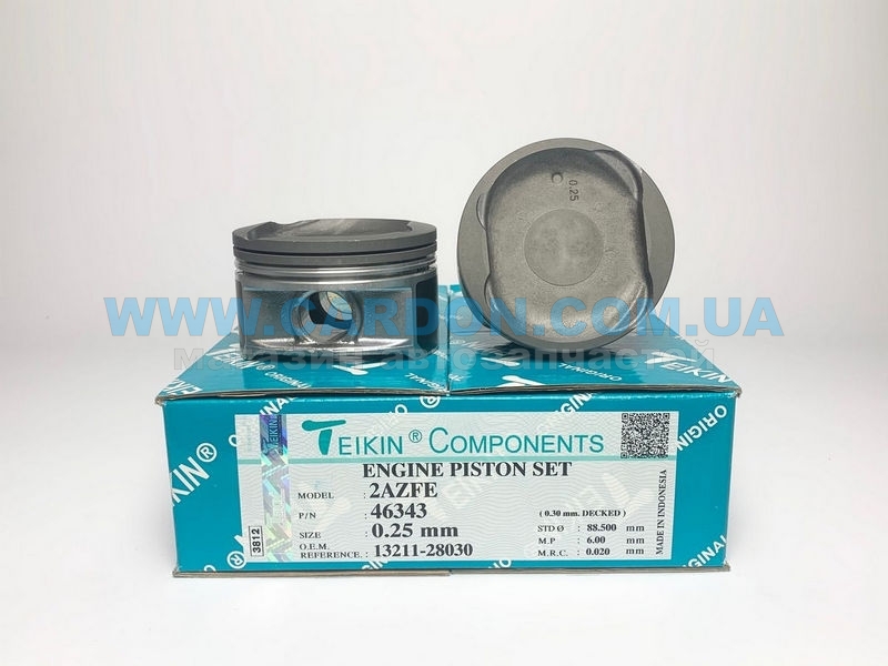 46343025 - ������ +0.25mm(�-�� �� �����) Toyota Camry, RAV-4, Solara 2AZ-FE TEIKIN