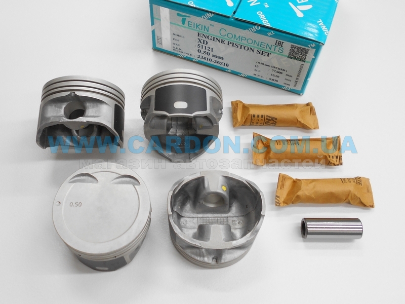   TEIKIN 76.50 mm + 0.50 = 77.00 mm (1.2 X 1.2 X 2.0) Hyundai XD -  1