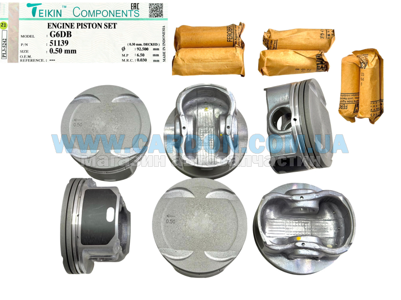 51139050 ������ ������ (+0.50��) (�-�� �� �����) Hyundai G6DB - TEIKIN