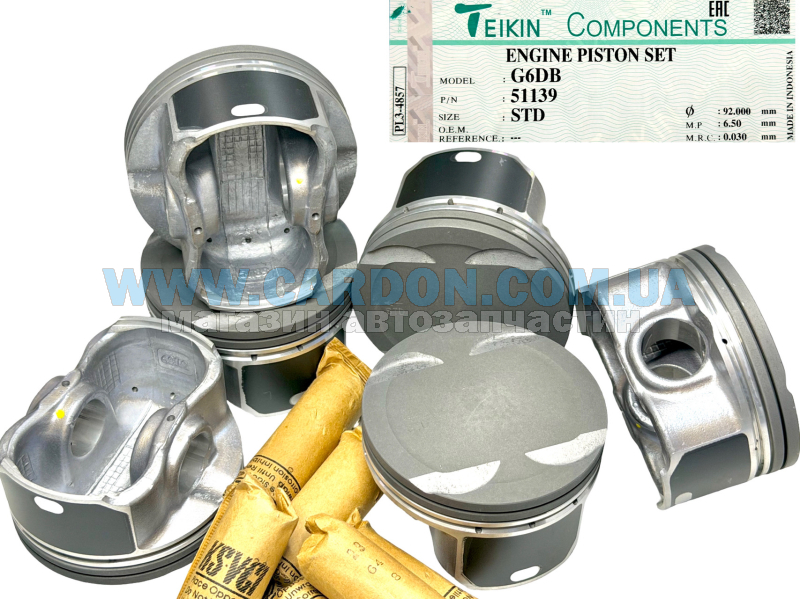 ������ ���������� - �������� �� ����� TEIKIN STD 92.00 mm (1.2-1.2-2.0) HYUNDAI 3.3 G6DB - ���� 2