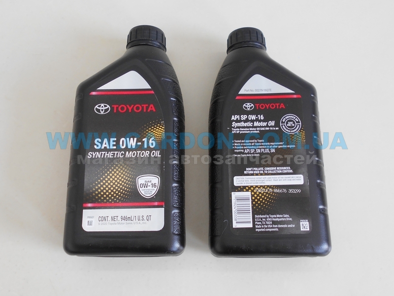 0027916QTE - ����� �������� 0W-16 0,946L ��������� TOYOTA/LEXUS