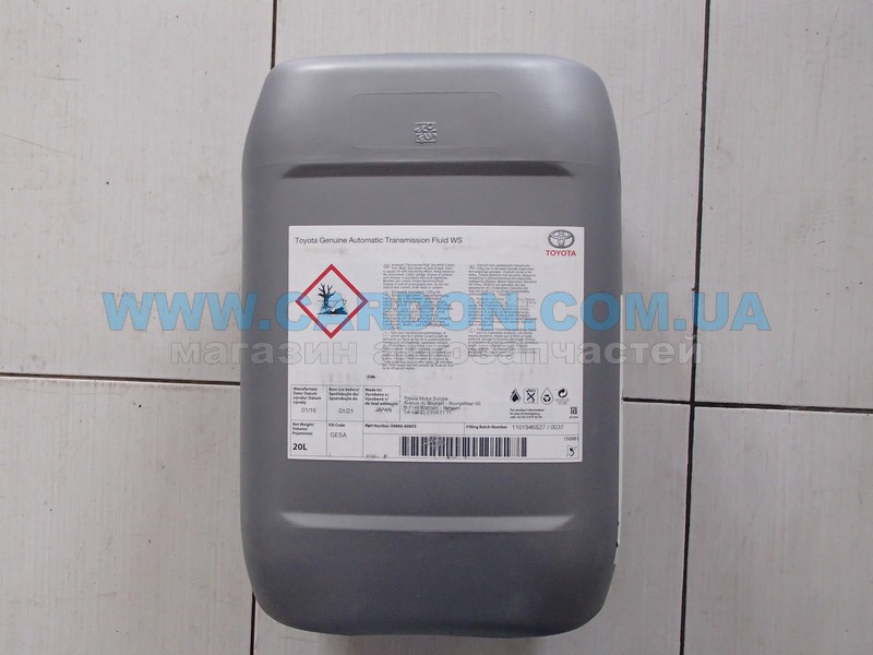 0888680803 - ����� ��������������� ATF WS (20L) TOYOTA/LEXUS