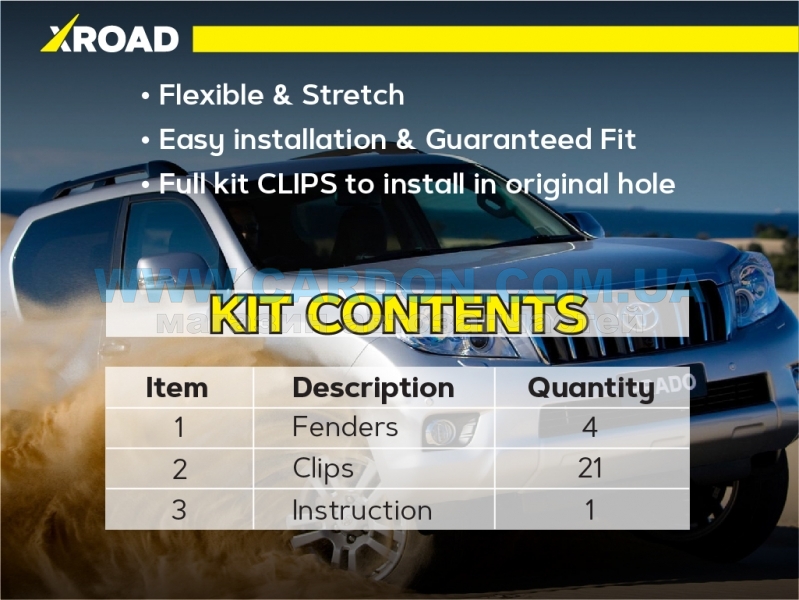          XROAD TOYOTA LAND CRUISER PRADO 150, 4RUNNER /  LEXUS GX400, GX460, GX470 -  3