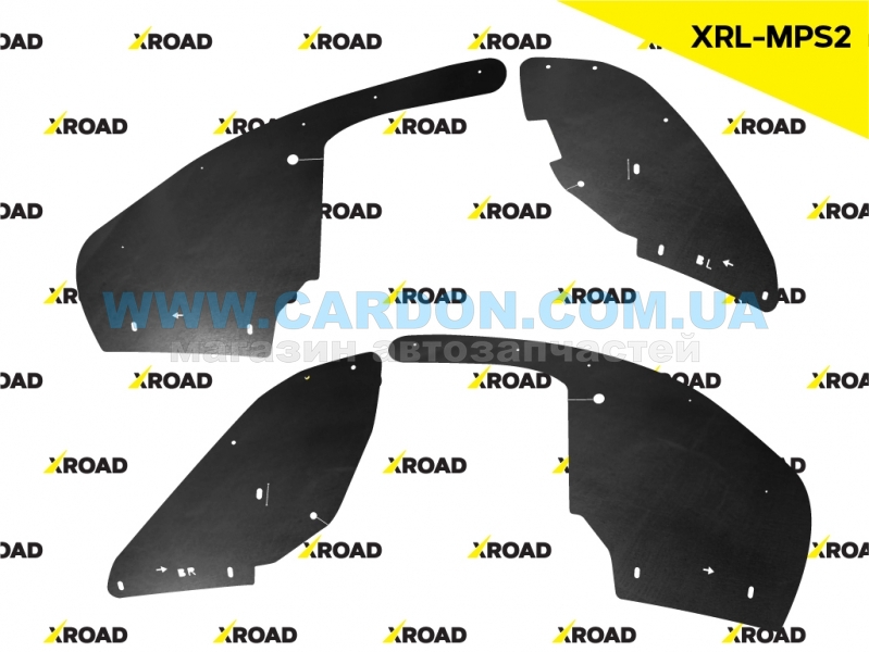 XRLMPS2 Комплект увеличенных боковых пыльников моторного отсека с набором клипс Mitsubishi Pajero Sport G2 ( - XRoad