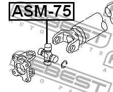 Cross shaft joint, drive shaft 31.8x102.5 -  3