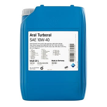 15BCD2 - Turboral 10w-40 20l acea e7 � api ci-4/sl � mb-app ARAL