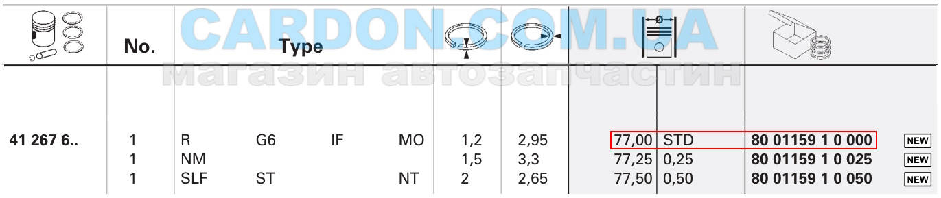 800115910000 - ʳ���� ������� KOLBENSCHMIDT