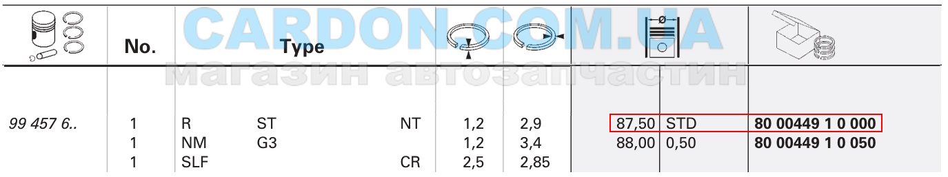 800044910000 - ʳ���� ������� KOLBENSCHMIDT