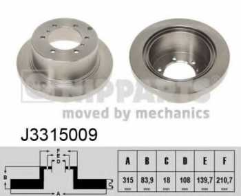 J3315009    315mm Pajero,L400,Pajero Sport - NIPPARTS