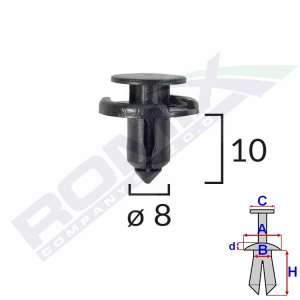 C10077  L=10mm d=8mm   - ROMIX
