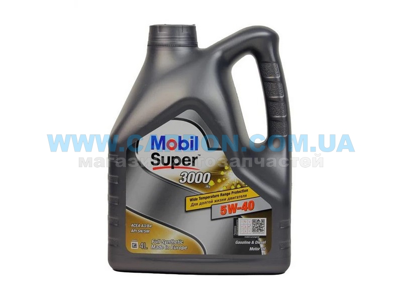 0018928 - Super 3000 x1 5w-40 4lx4 (t) api sj/sl/sm/sn/cf �  Mobil