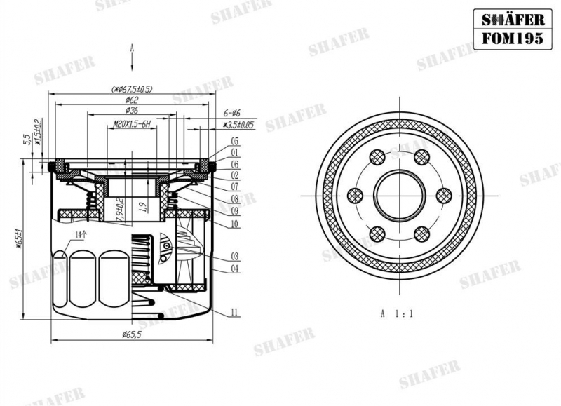 Գ  kia, mazda, honda, subaru d=68mm,  -  2